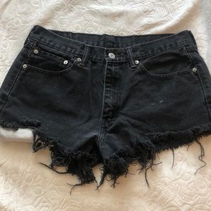 Black High Waisted Shorts